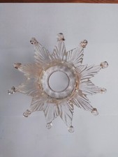 MURANO ricambio  LAMPADARIO vetro  trasparente ORO 24 k coppa tazza paralume
