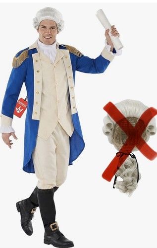 Costume uomo george washington - costume,