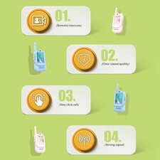 Confezione 2 Walkie Talkie Per