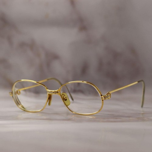 Autentici occhiali oro ovale