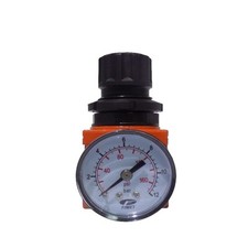 Regolatore Riduttore di Pressione Attacco 1/4" Compressore Aria Compressa 18 Bar