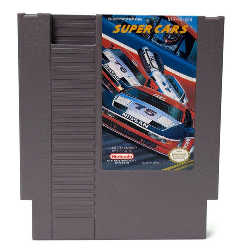Cartuccia super cars nintendo - cartuccia,