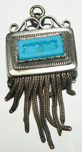 Pendentif argent et - en,