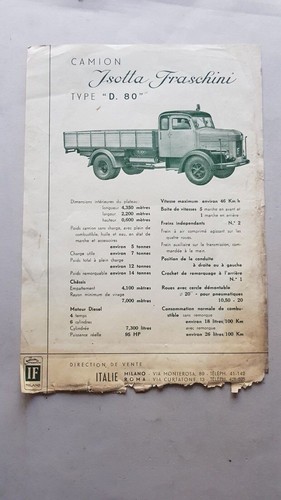 Isotta fraschini autocarro - fraschini, d