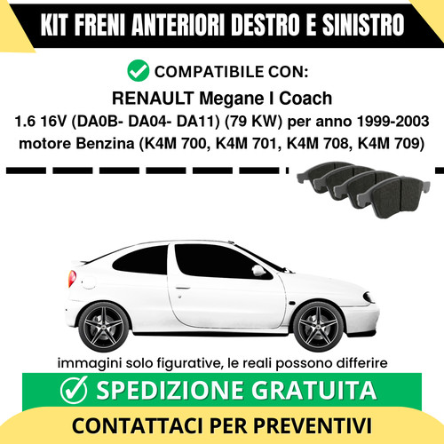 Pastiglie freno anteriori per - anteriori,