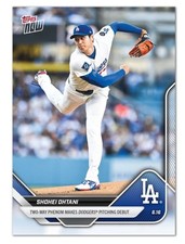Carta MLB 2025 Topps Now Shohei Ohtani Los Angeles Dodgers lancio debutto 307