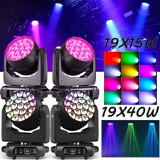 2x285W/760W testa mobile 19 LED fascio zoom lavaggio luce di scena RGBW DMX dj party show