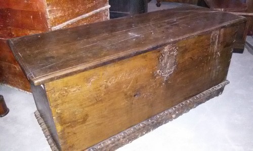 Cassapanca legno noce