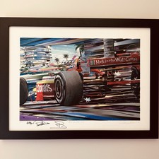 Insegna Indy Car Racing Serigrafia Paul Newman-Carl Haas-S. Bourdais 2005 McDonald’s
