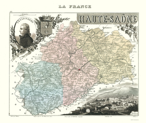 Mappa storica dipartimento - mappa,