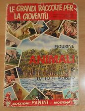 ED. PANINI ALBUM FIGURINE  ANIMALI DI TUTTO IL MONDO  COMPLETO  1965 ORIGINALE