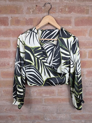 Blusa zara crop top - zara,