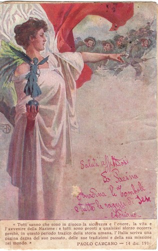 Italia cartolina reggimentale - cartolina,