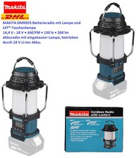 Makita DMR055 radio lanterna a