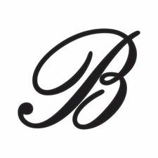 adesivo PRESPAZIATO LETTERA  B