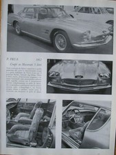 FRUA COUPE MASERATI 5 LITRI 1962 MOTOR ITALIA