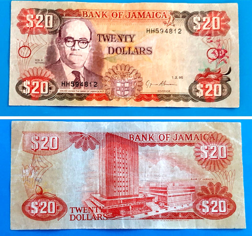 Jamaica 1995 banconota - jamaica, da