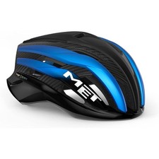 Casco MET Trenta 3K Carbon MIPS Nero Blu Metallizzato Opaco