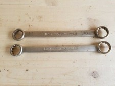 1x DOWIDAT n.4 Germany Hazet chiave ad anello piatta SW 24 + 27 mm esercito tedesco S103