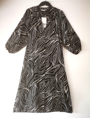 Abito midi zara nero bianco - zara,
