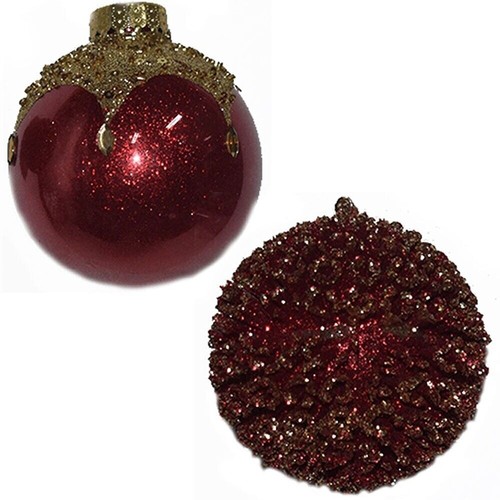 Palline rosse oro per albero - e,