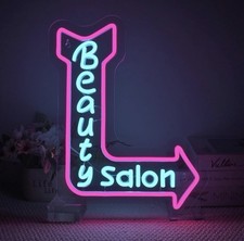 Luce neon rosa salone di