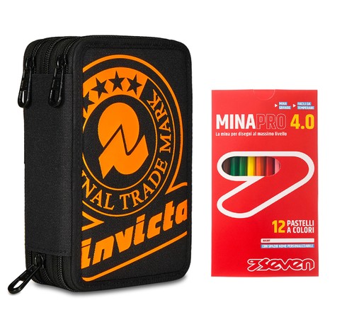 Invicta astuccio scuola zip - 3,