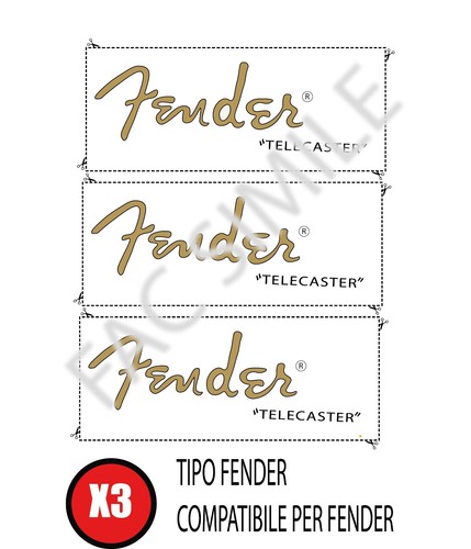 Decal tipo fender telecaster - decal,