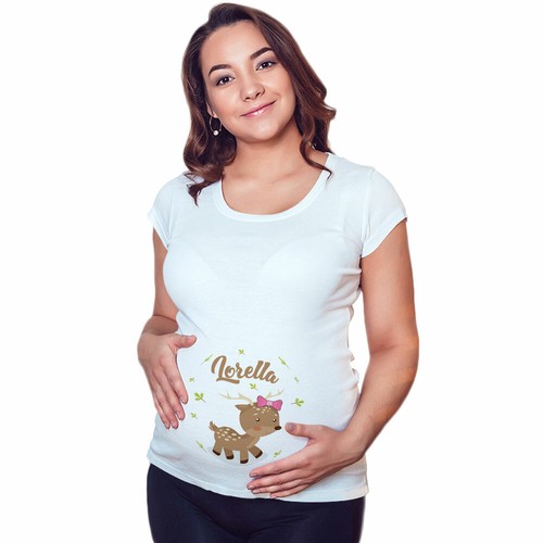 Maglia premaman grafica