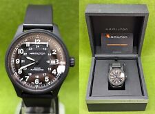 Hamilton Titanium H705751 khaki field automatico black dial swiss made watch