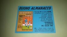 1981-82 BUONO ALMANACCO Calciatori Panini ** figurina FUORI RACCOLTA ** OTTIMO