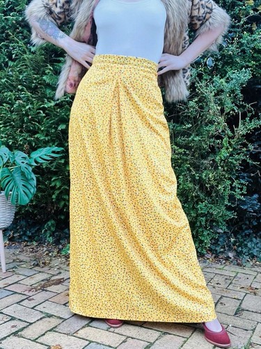 Maxi gonna gialla vintage - , anni