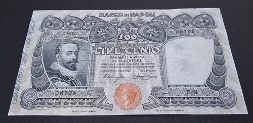 Cento 100 lire banco napoli - 100,