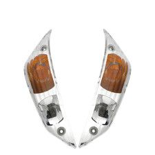 KIT FRECCE LAMPEGGIATORI ANTERIORI ORIGINALI PER PIAGGIO ZIP 50 2T 4T 2000-2019