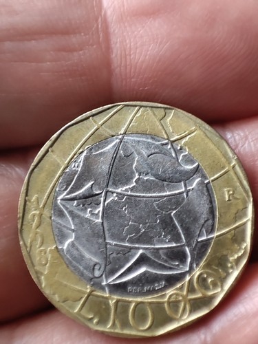 Moneta italia 1000 lire - moneta,
