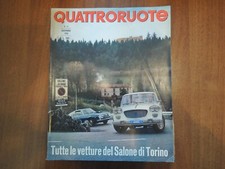 L68-QUATTRORUOTE  DICEMBRE 1965 SALONE TORINO FIAT ALFA  AUTO MOTORE RICAMBIO