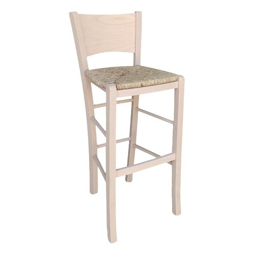 Sgabello legno con seduta - legno,