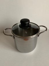 PENTOLA ACCIAIO INOX diametro 14 cm. con coperchio