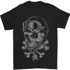 T-Shirt Da Uomo Biker Skull