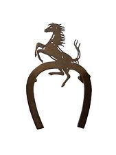 *HH* Placca Decorativa Ferrari Ferro Cavallo Portafortuna Fregio Auto Vintage