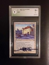 MTG Fossato Leggende - Moat Italian Legengs  Graad 9 signature is on case