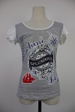 LOVE MOSCHINO MAGLIA TOP DONNA TG. 4 / 40 T-SHIRT ITALY CASUAL VINTAGE COTONE