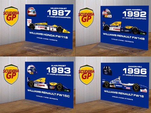Insegna metallo williams - insegna, f1