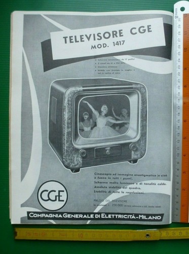 Pubblicità televisore cge - pubblicità,