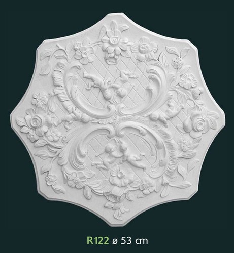 Rosone gesso bianco per - rosone,