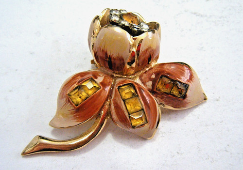 Spilla clip pelliccia - , oro