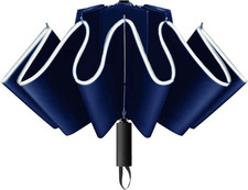 Ombrello Inverso Portatile Pieghevole Ombrello Automatico Antivento anti Tempest
