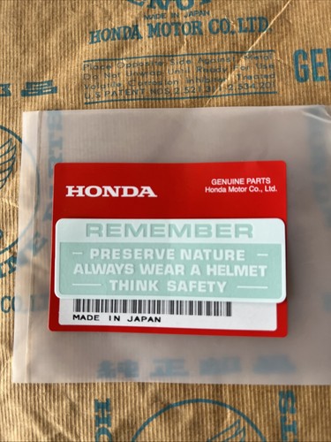 Adesivo avvertimento originale