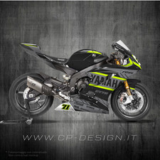 Kit Grafiche compatibili Yamaha R6 2019-2025 per carene RACING Graphics stickers
