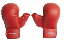OUTSHOCK (Decathlon) Mezzi guanti karate 900 rossi